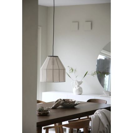 Markslöjd 108956 - Пендант на кабел AIKO 1xE27/60W/230V лен/черен