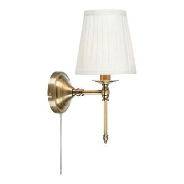 Markslöjd 108968 - Стенна лампа MANOR 1xE14/40W/230V бяла/месинг