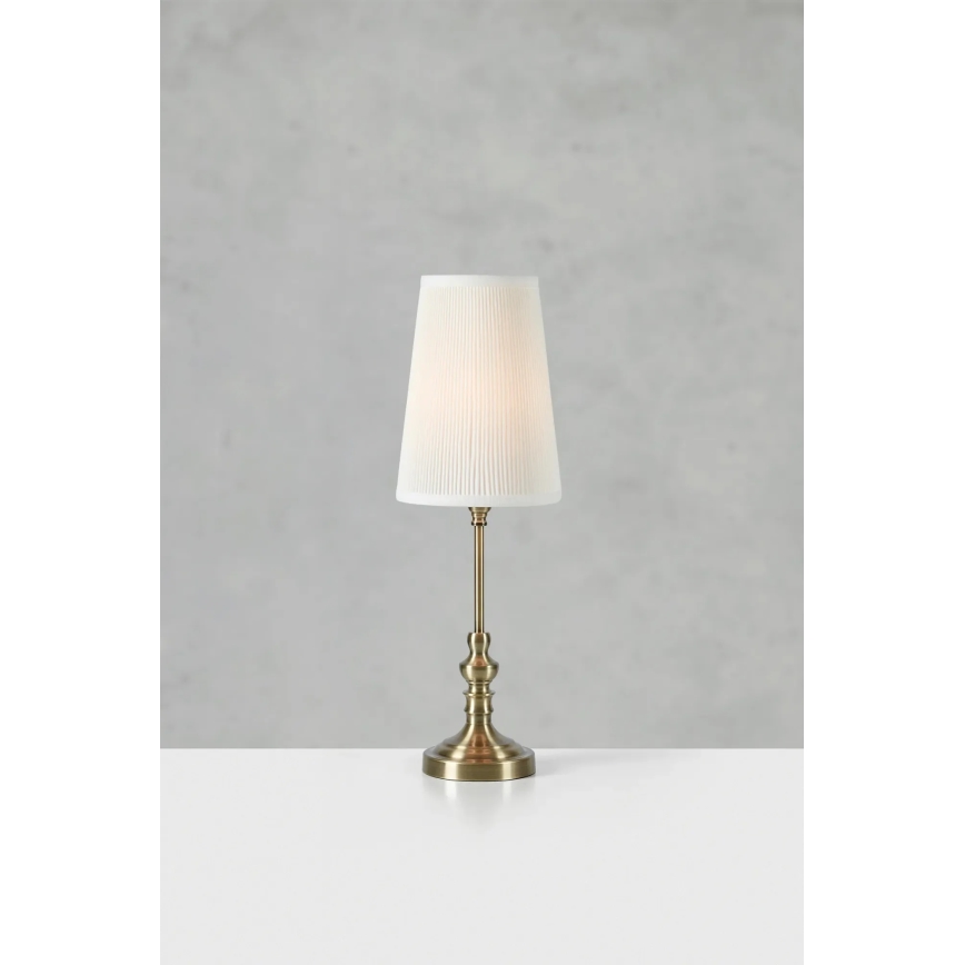 Markslöjd 108969 - Настолна лампа NOBLE 1xE14/40W/230V 56 см бяла/mесинг