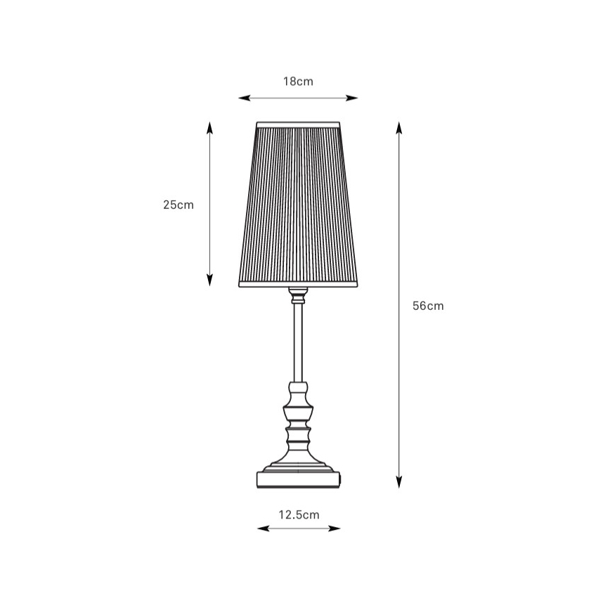 Markslöjd 108969 - Настолна лампа NOBLE 1xE14/40W/230V 56 см бяла/mесинг