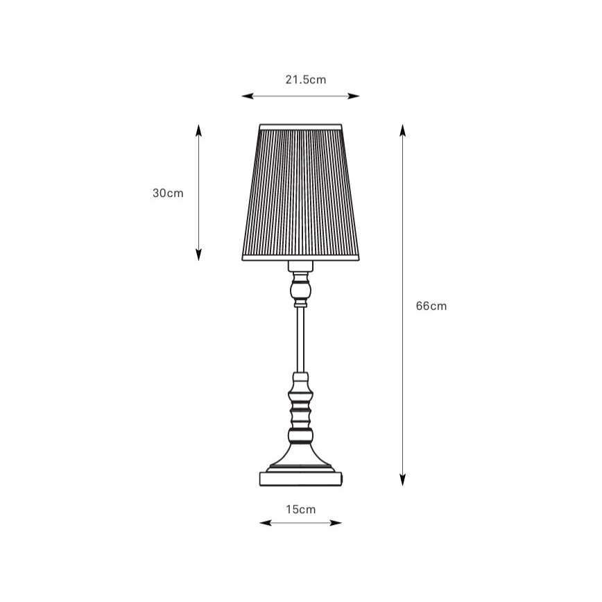 Markslöjd 108970 - Настолна лампа NOBLE 1xE14/40W/230V 66 см бяла/месинг