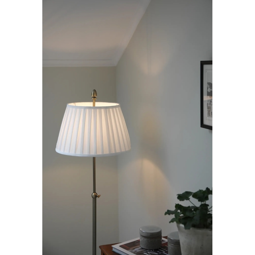 Markslöjd 108972 - Подова лампа OXFORD 1xE14/40W/230V бяла/месинг