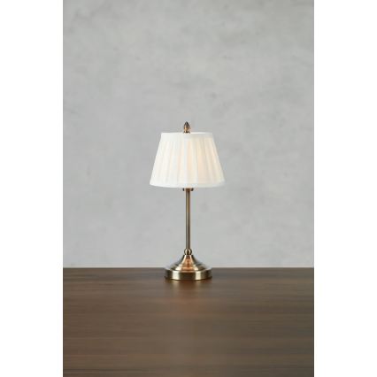 Markslöjd 108973 - Настолна лампа OXFORD 1xE14/40W/230V бяла/месинг