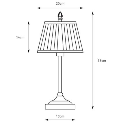 Markslöjd 108973 - Настолна лампа OXFORD 1xE14/40W/230V бяла/месинг