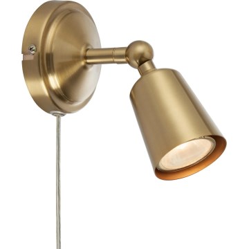 Markslöjd 108978 - Стенно точково осветително тяло TINY 1xGU10/7W/230V месинг