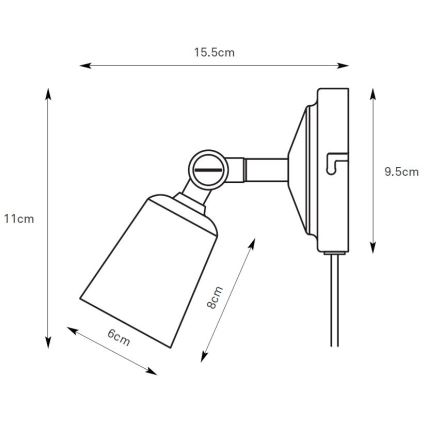 Markslöjd 108979 - Настенно насочваемо спот осветително тяло TINY 1xGU10/7W/230V лъскав хром