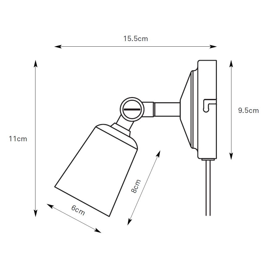 Markslöjd 108979 - Настенно насочваемо спот осветително тяло TINY 1xGU10/7W/230V лъскав хром