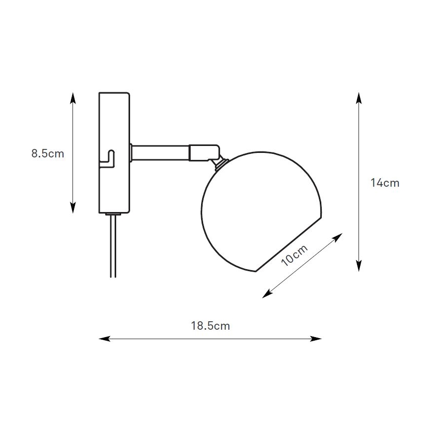 Markslöjd 108984 - Стенно точково осветително тяло POP 1xGU10/7W/230V кафяво