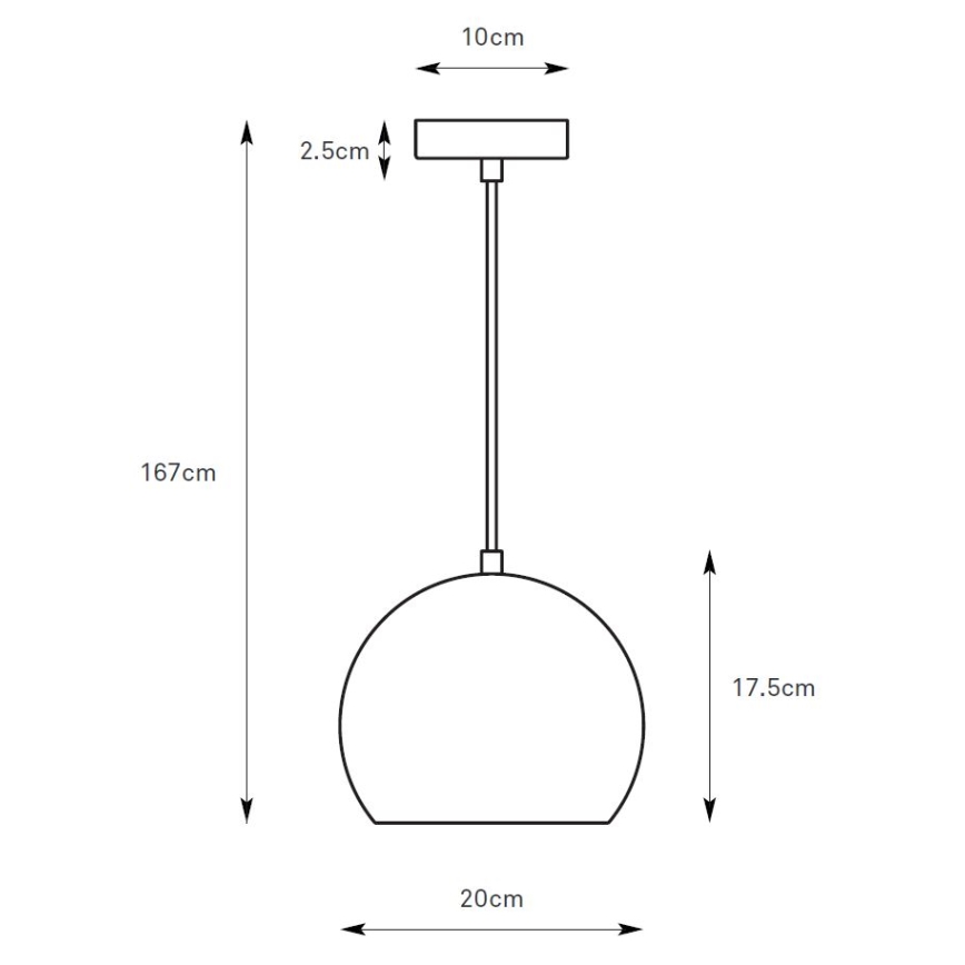 Markslöjd 108989 - Пендант на кабел POP 1xGU10/7W/230V Ø 20 см, сив