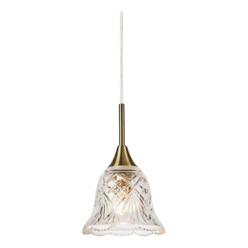 Markslöjd 109011 - Висяща лампа LUNA на кабел 1xE14/40W/230V месинг