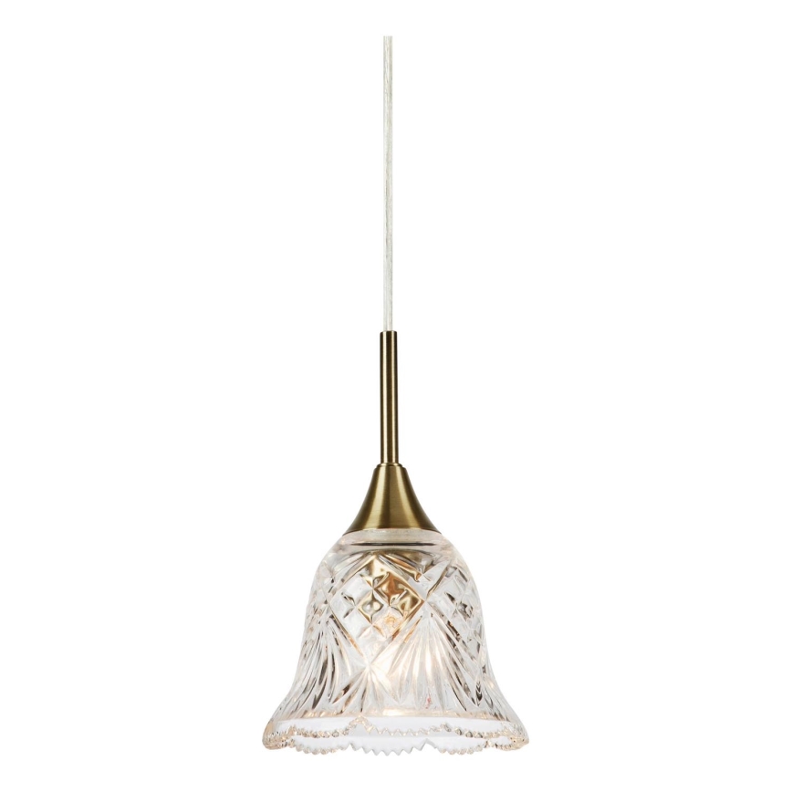 Markslöjd 109011 - Висяща лампа LUNA на кабел 1xE14/40W/230V месинг