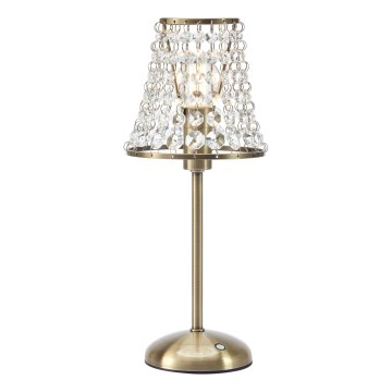 Markslöjd 109125 - LED димируема презареждаема сензорна настолна лампа LIORA 1xE14/2W/2000 mAh месинг