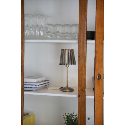 Markslöjd 109127 - LED настолна лампа CELIA, сензорна, димируема и презареждаема, 1xE14/2W/2000 mAh, месинг