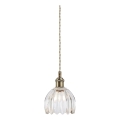 Markslöjd 109136 - Пендел на кабел GOTA 1xE14/40W/230V Ø 13 см месинг/прозрачно стъкло