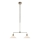 Markslöjd 109160 - Висящ полилей VELA с монтажна штанга, 2xE27/60W/230V, бял/месинг