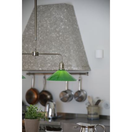 Markslöjd 109161 - Полилей с прът VELA 2xE27/60W/230V зелен/месинг