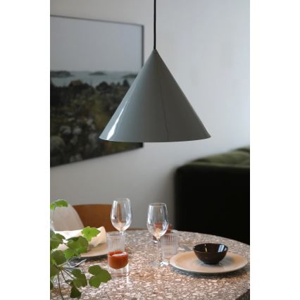 Markslöjd 109162 - Пендант с кабел TIP 1xE27/60W/230V Ø 37,5 cm сив