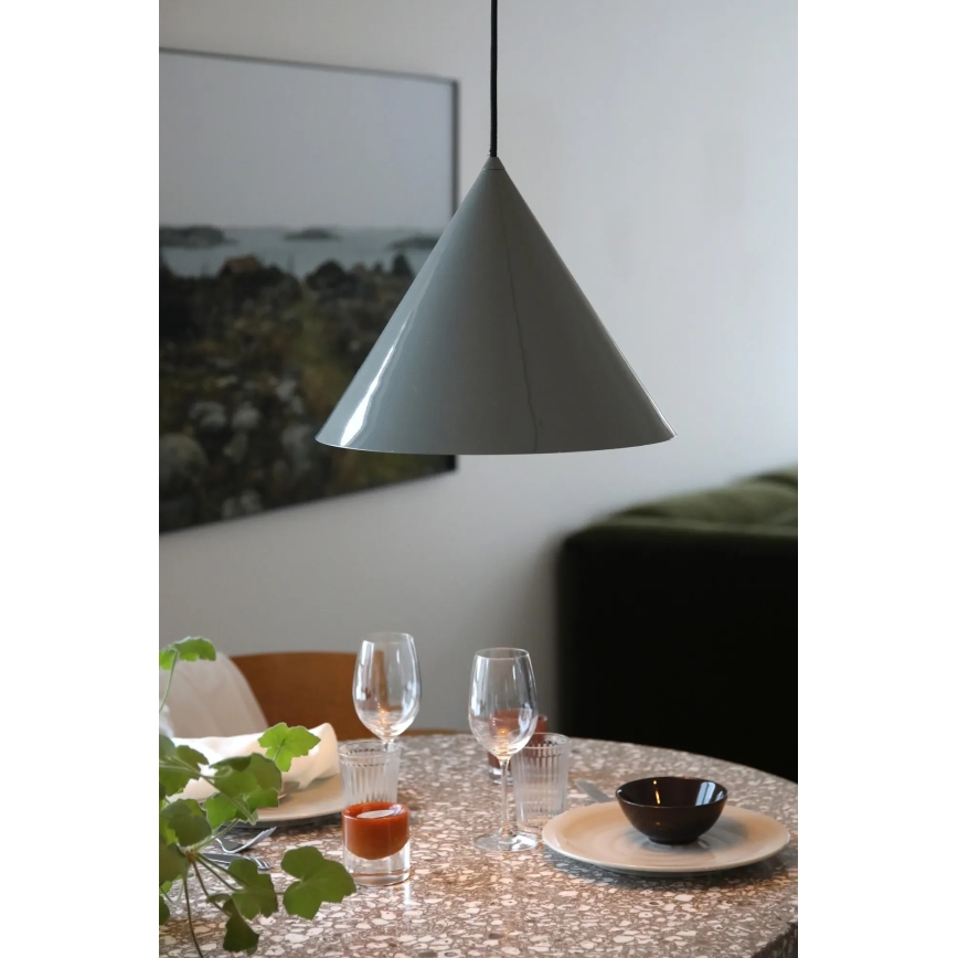 Markslöjd 109162 - Пендант с кабел TIP 1xE27/60W/230V Ø 37,5 cm сив
