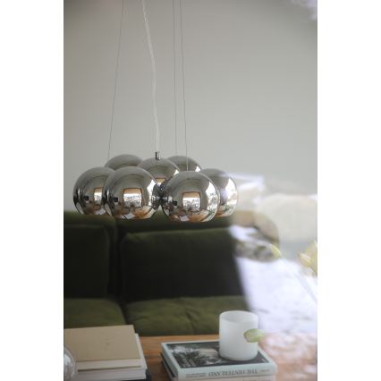 Markslöjd 109167 - Полилей на кабел CUPOLO 7xE14/40W/230V лъскав хром