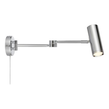 Markslöjd 109182 - LED димируема стенна лампа ARLO LED/4,9W/230V лъскав хром