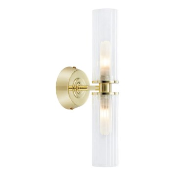 Markslöjd 109236 - Стенна лампа за баня RIMINI 2xG9/20W/230V IP44 месинг