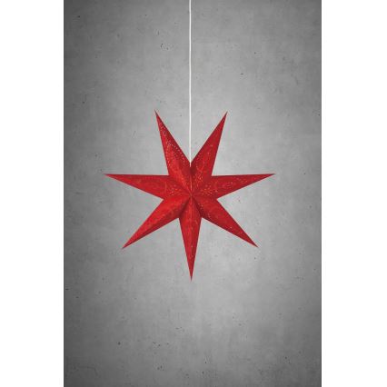 Markslöjd 700120 - Коледна осветителна декорация ARATORP 1xE14/25W/230V Ø 75 см червена