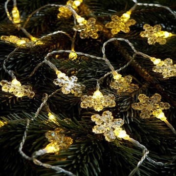 Markslöjd 702937 - LED Коледен гирлянд BJÄLLRA 20xLED/3xAA 2,2м топло бяло