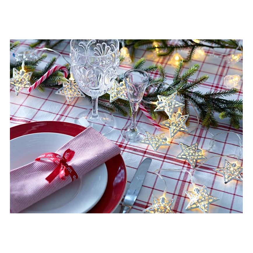 Markslöjd 703173 - LED Коледни лампички LILLAN LED/3xAA 2,1 м топло бяло