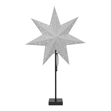 Markslöjd 704455 - Коледна декорация SOLVALLA 1xE14/25W/230V сребърна 69 cm