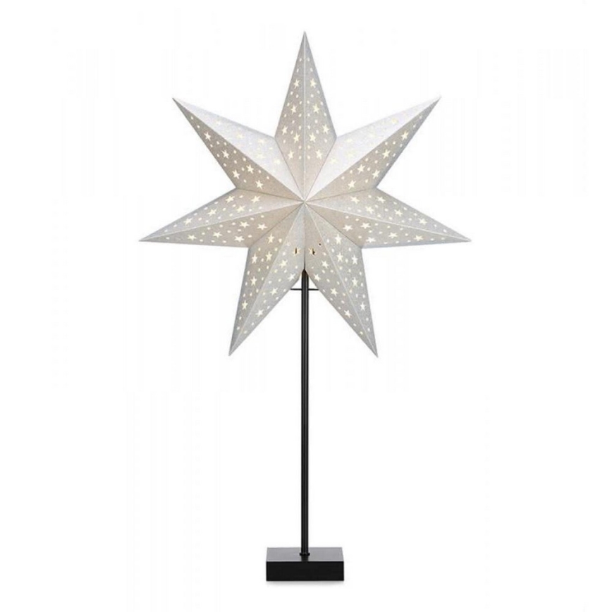Markslöjd 704455 - Коледна декорация SOLVALLA 1xE14/25W/230V сребърна 69 cm