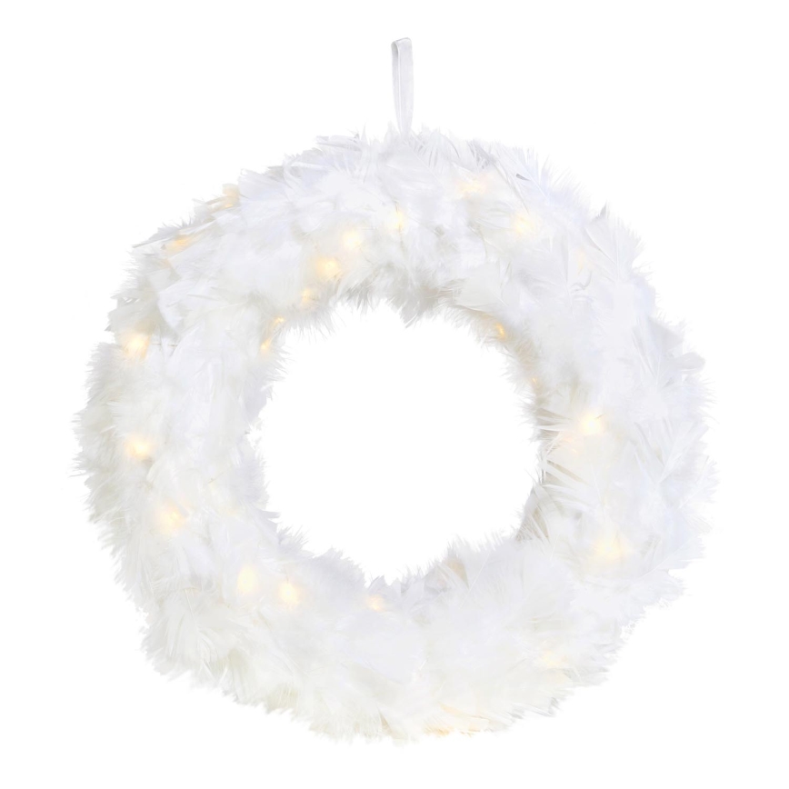 Markslöjd 705290 - LED Коледен венец FEATHER LED/1,2W/3xAA Ø 35 см