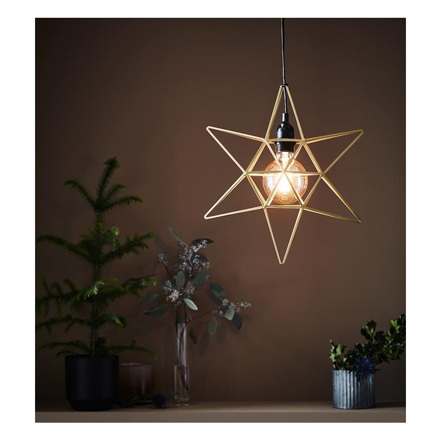 Markslöjd 705298 - Коледна декорация CONTOUR 1xE27/40W/230V златист