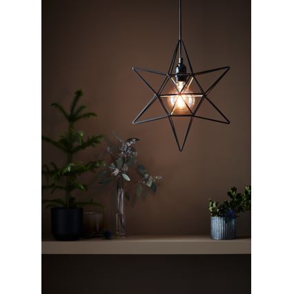 Markslöjd 705299 - Коледна декорация CONTOUR 1xE27/40W/230V черен