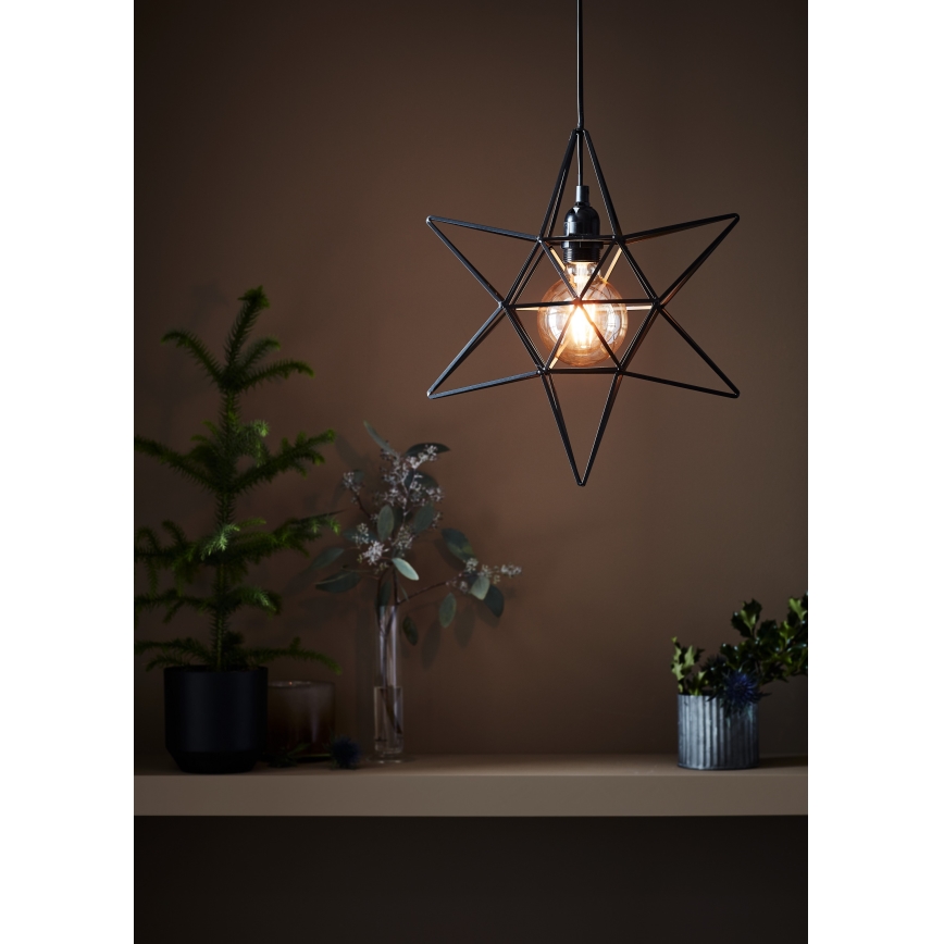 Markslöjd 705299 - Коледна декорация CONTOUR 1xE27/40W/230V черен