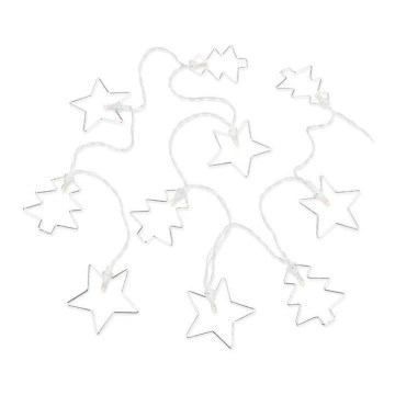 Markslöjd 705436 - LED Коледни лампички TRI 10xLED/2xAA 1,65 м топло бяло