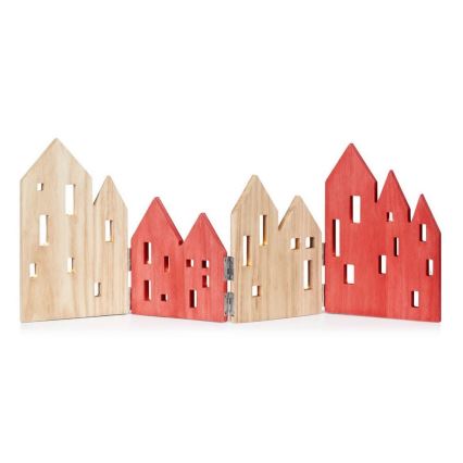 Markslöjd 705743 - LED Коледна декорация VIEW LED/0,9W/3V дървена/червена