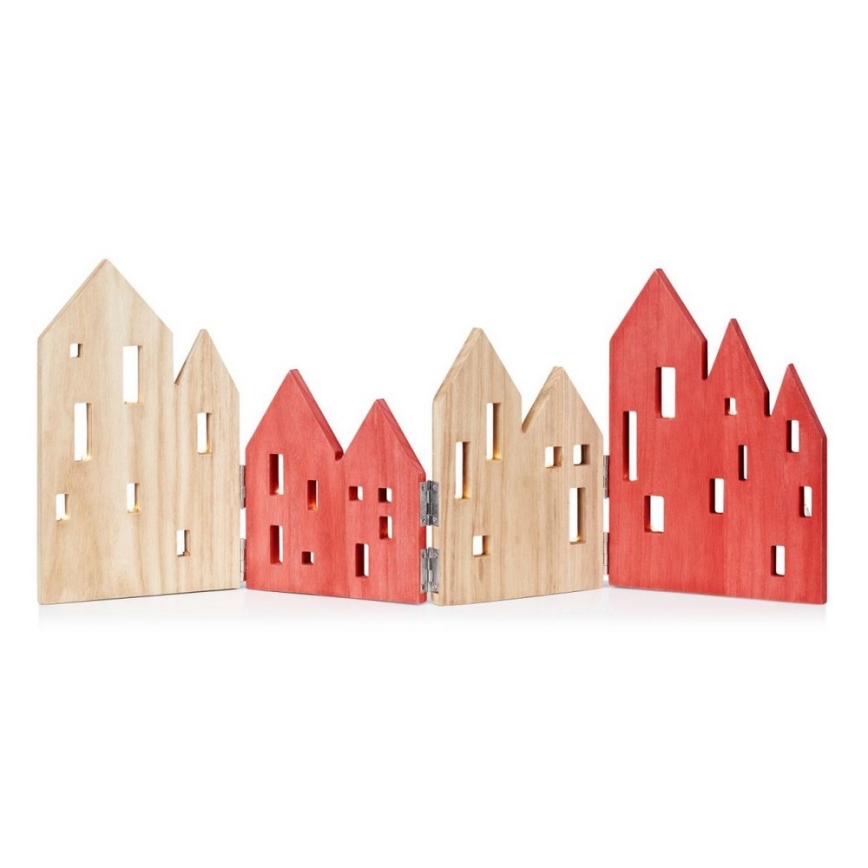 Markslöjd 705743 - LED Коледна декорация VIEW LED/0,9W/3V дървена/червена