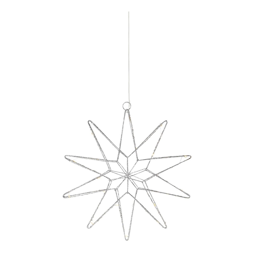 Markslöjd 705750 - LED Коледна декорация GLEAM LED/0,6W/3xAA сребрист