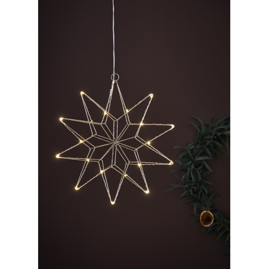 Markslöjd 705750 - LED Коледна декорация GLEAM LED/0,6W/3xAA сребрист