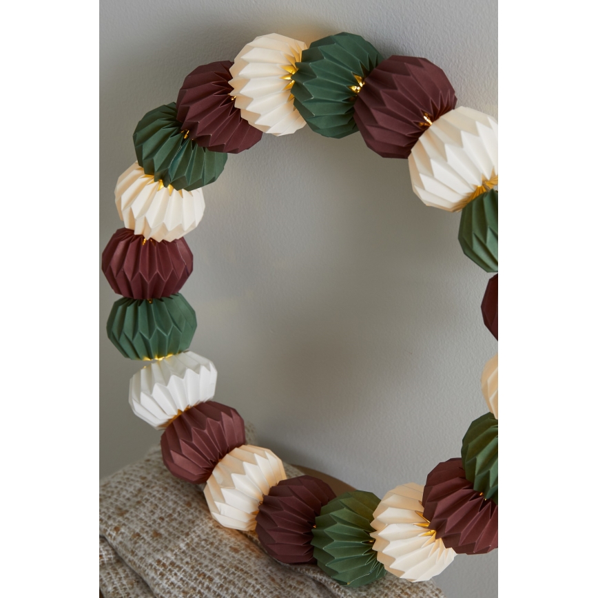 Markslöjd 705815 - LED Коледна декорация TUBBY LED/0,6W/3xAA бял/зелен/червен