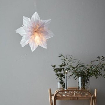 Markslöjd 705836 - Коледна декорация NEELA 1xE14/25W/230V Ø 43 см бяла