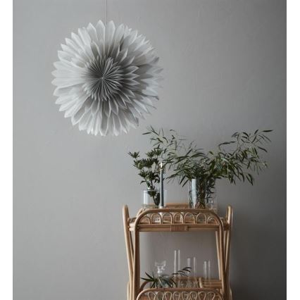 Markslöjd 705841 - Коледна декорация SOLINA 1xE14/25W/230V Ø 60 см бял