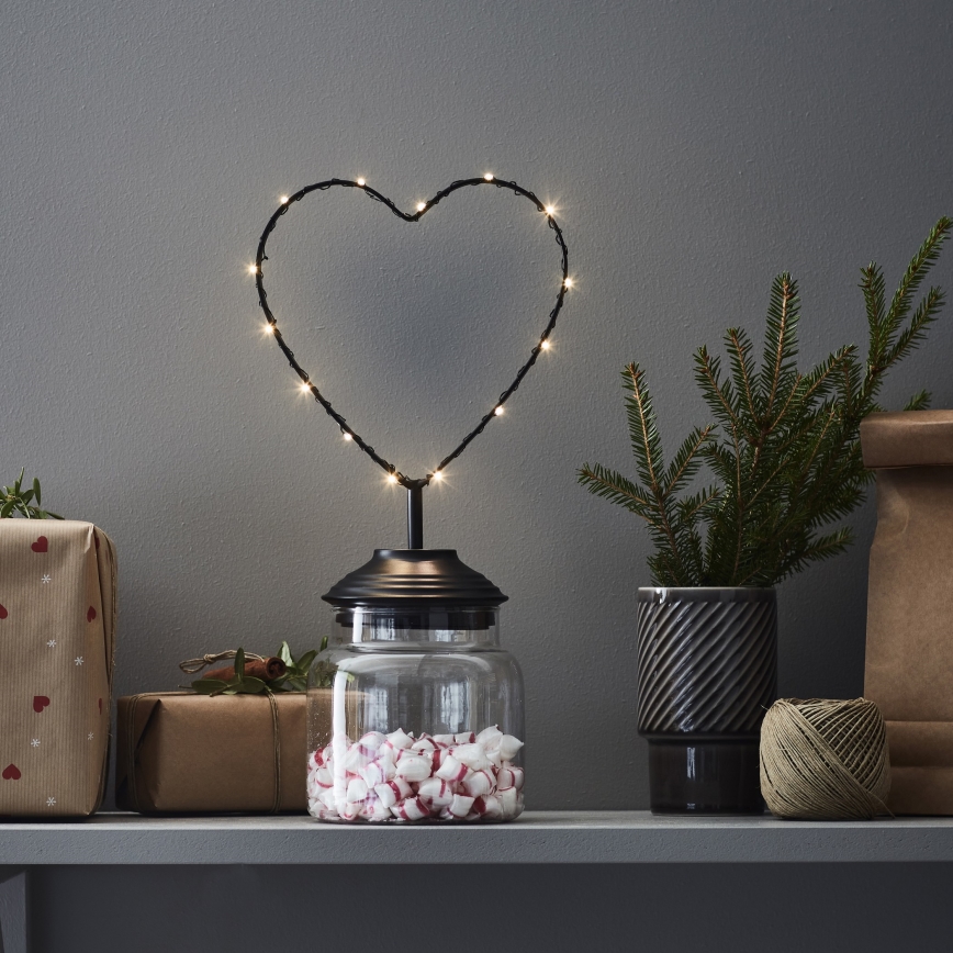 Markslöjd 705855 - LED Коледна декорация SWEETIE LED/0,45W/3xAA сърце
