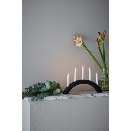 Markslöjd 705955 - Коледен свещник AVENTO 5xE10/3W/230V черен