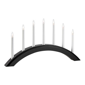 Markslöjd 705956 - Коледен свещник AVENTO 7xE10/3W/230V черен
