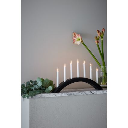 Markslöjd 705956 - Коледен свещник AVENTO 7xE10/3W/230V черен