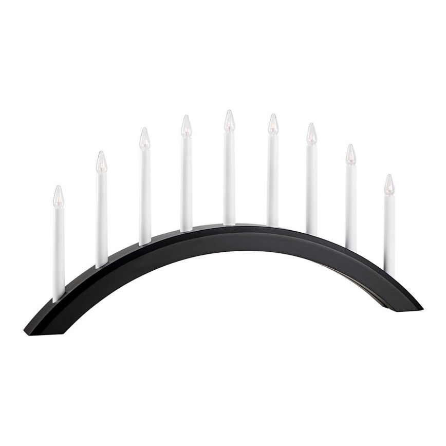 Markslöjd 705957 - Коледен свещник AVENTO 9xE10/3W/230V черен