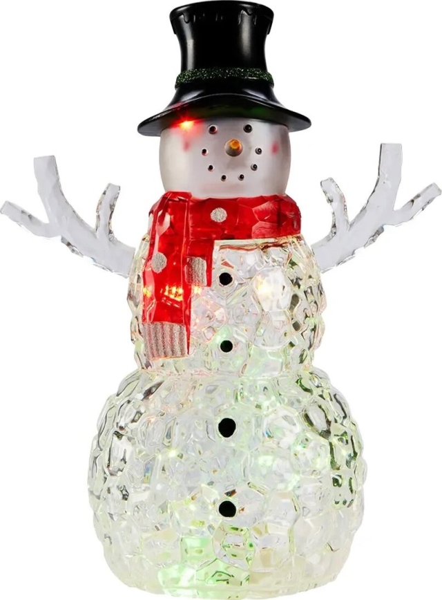 Markslöjd 706044 - LED Коледна украса FRANS LED/0,06W/3xAAA снежен човек