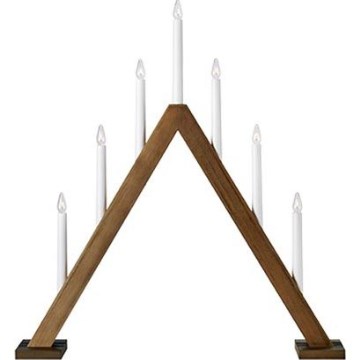Markslöjd 706226 - Коледен свещник ARIELE 7xE10/3W/230V дърво/бял