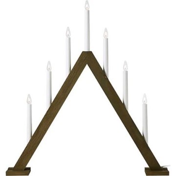 Markslöjd 706227 - Коледен свещник ARIELE 7xE10/3W/230V дърво/бял
